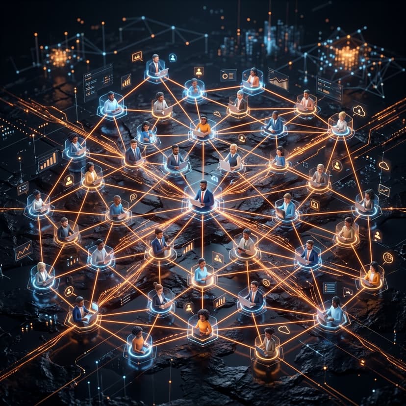 3D Team Network Nodes